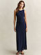 Summer Maxi Dress Navy Blue