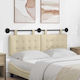 vidaXL Fabric Bed Headboard Cushion Beige 130x55cm