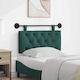 vidaXL Fabric Bed Headboard Pillow Green 100x55cm