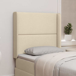 vidaXL Fabric Bed Headboard Beige 80cm