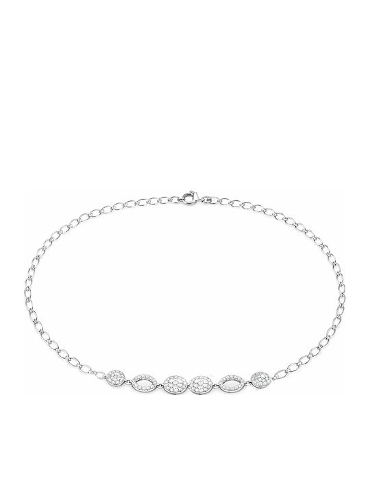 Xryseio Women's Silver Bracelet with Zircon