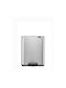 Brabantia Bo Pedal Waste Bin Made of Stainless Steel with Grey Pedal 12lt