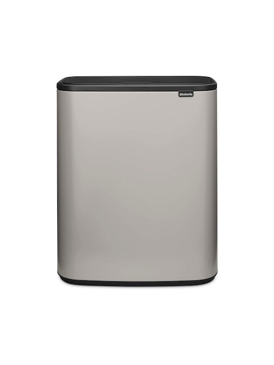Brabantia Bo Touch Mülleimer Kunststoff Grau 60lt