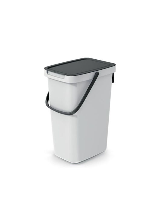 Iliadis Systema Q Coș de Gunoi Plastic Gri 20l