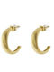 Loisir Earrings Hoops Steel Gold Plated