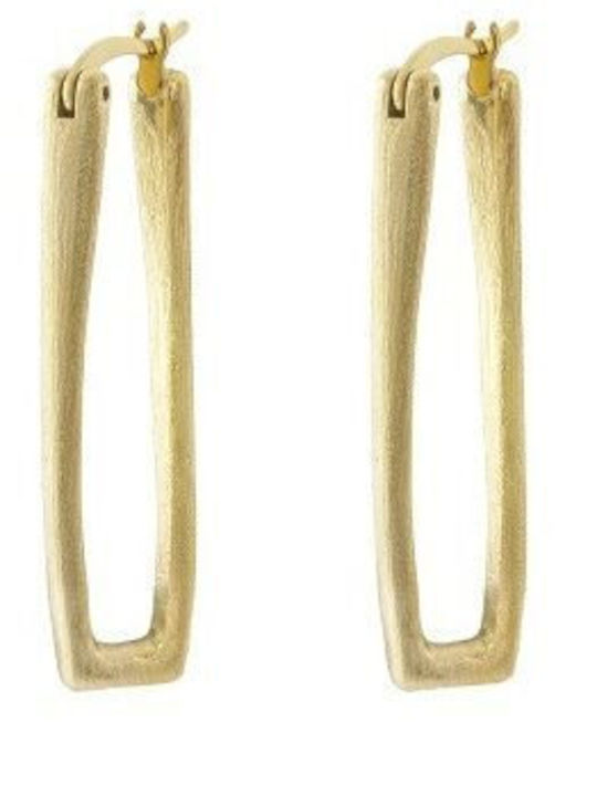 Loisir Earrings Hoops Steel Gold Plated