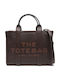 Leather Women's Tote Handbag Brown
