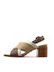 Leather Sandals Beige