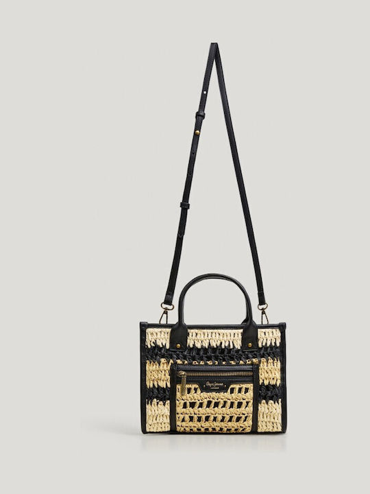 Pl0300105999black Straw Women's Shoulder Bag Black
