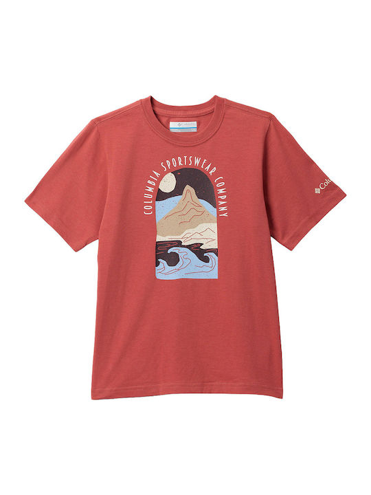 Columbia Kids T-shirt Red Valley Creek