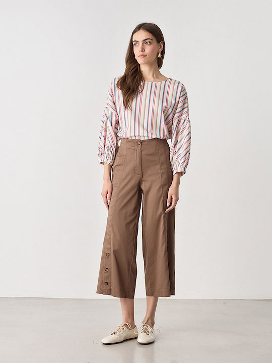 Passager Damen Hochgebirge Stoff Capri Hosen mi...