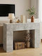 Wooden Console Gray L102xW35xH75cm