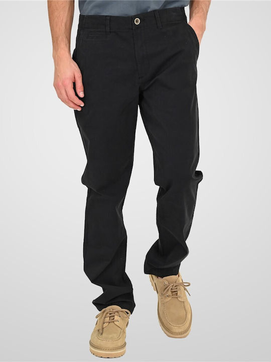 Double Pantaloni Chino în Croială Regular Negru