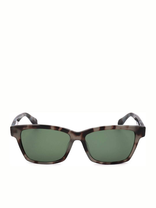 Karen Millen Unisex Sunglasses With Brown Frame And Green Lens KM1015