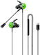 Remax RM-709a In-ear Handsfree Ακουστικά με Βύσμα USB-C Μαύρο