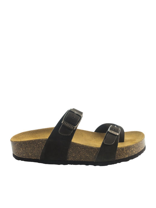 Plakton Leather Women's Sandals Brown