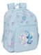 School Kids Backpack Light Blue 34x28x10cm