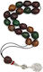 Roloi Komboloi Worry Beads with 19 Beads Made of Nutmeg Length 30cm Multicolour