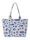 Ble Resort Collection Fabric Blue Beach Bag