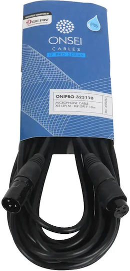 Onsei Cable XLR Male - XLR Female Black 10m
