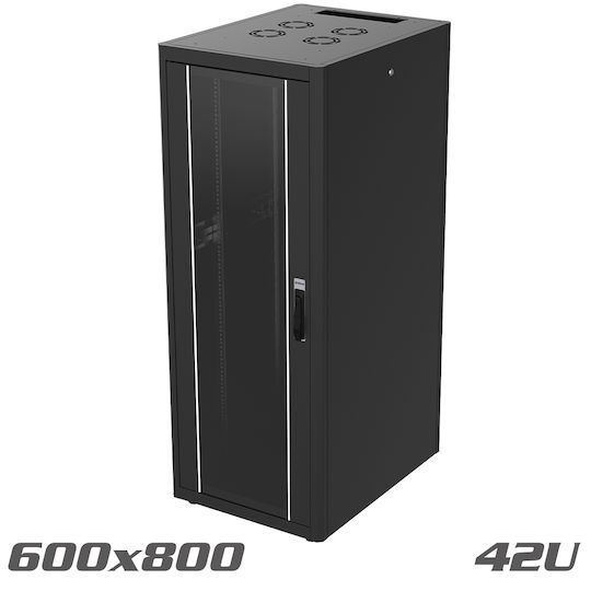 Edision Dulap Rack Cu Picioare 19U Negru 60-02-0258