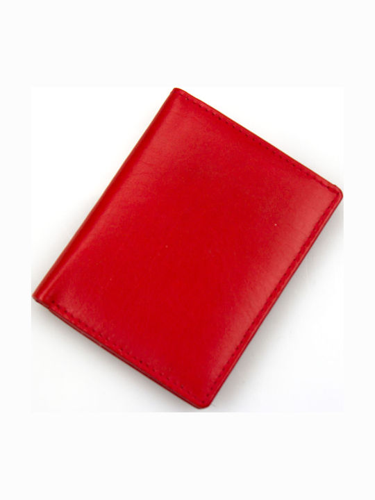 Leather Men's Wallet Red