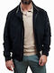 Jacket Made of Synthetic Leather Blue