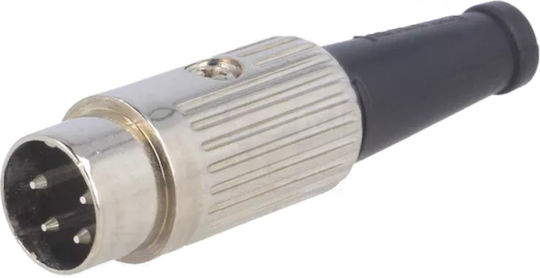 Conector Priză DIN Masculin 4 Pin 216° Metalic
