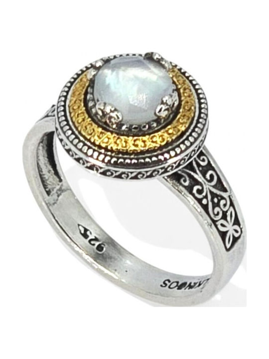 Women's Ring with Stones Silver