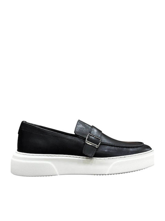 Phill Hagan Men's Moccasins in Black Colour
