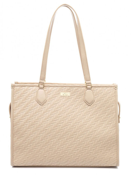 Veta Damentasche Schulter Beige