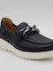 Loafers Mocasini Dama Din Piele În Culoare Albastru Marin