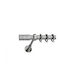 Best Bară Metalică Pentru Perdele B029 Dublă Cu Șină Φ20mm 160cm Argintie
