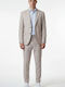 Summer Men's Groom's Suit with Slim Fit Beige
