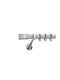 Best Metallic Curtain Pole B028 Single Φ20mm 200cm Silver