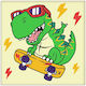 Ideyka Kinder Handwerkskunst Dinosaur
