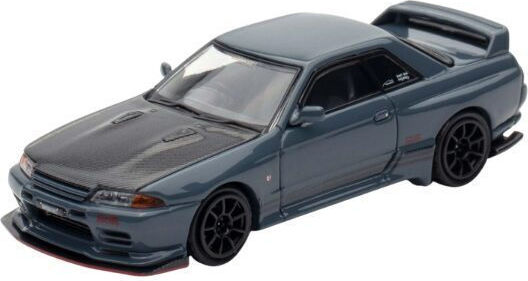 Model Mașină Nissan Top Secret R32 GT-R Stealth Gri Scara 1:64 Inno64