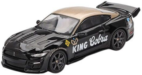 Model Mașină Ford Shelby GT500 Dragon Snake Concept Negru și Auriu 2020 1:64 Mini GT MGT01130-L