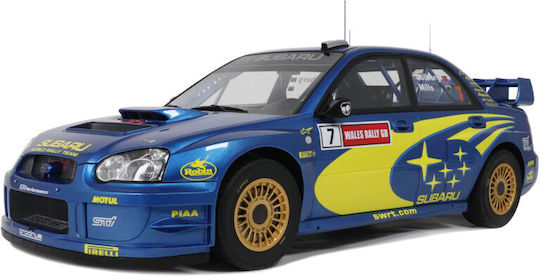 Model Mașină Machetă Subaru Impreza S9 Wrc Albastru P Solberg Raliul Țării Galilor 2003 1.12 Otto Models G092