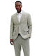 Summer Men’s Suit Jacket With Slim Fit Green