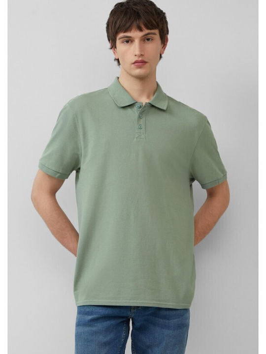 s.Oliver Polo Blouse Short Sleeve Sage Green