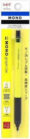 Tombow Mono Graph Lite Mechanical Pencil 0.5mm Neon Yellow Dpa-122d 4901991062694