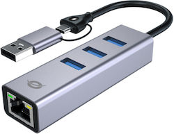 Conceptronic USB-Hub 3 Anschlüsse (USB-A) ABBY25G