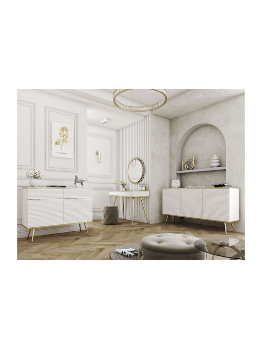 Sideboard Oro Holz Weiß 160x39x85cm