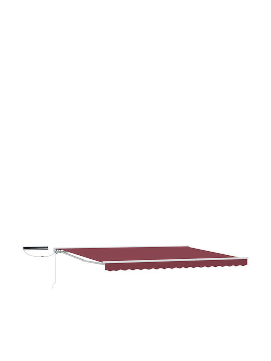 vidaXL Pavillon Terrasse Burgundisch 4x2m