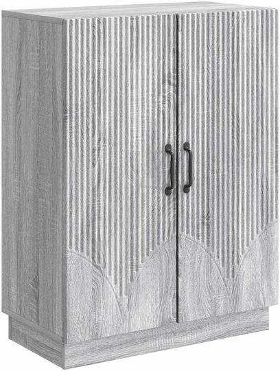 Μπουφές Ξύλινος με Συρτάρια Γκρι 66x34.5x87cm