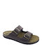 Leder Herrensandalen in Braune Farbe