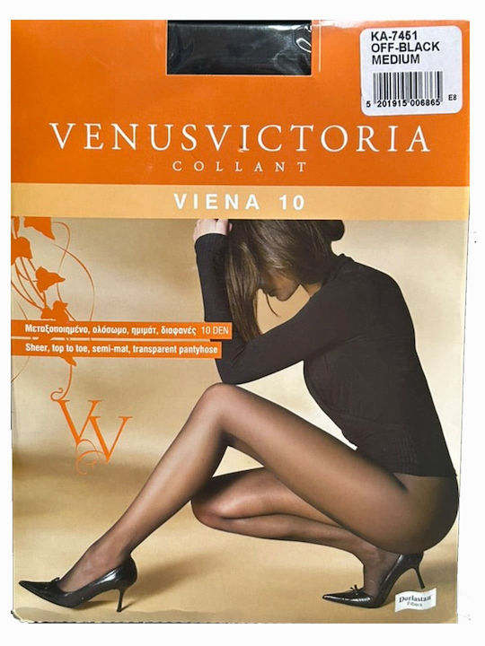 Venus Victoria Damenstrumpfhosen 10 Den Off-Schwarz