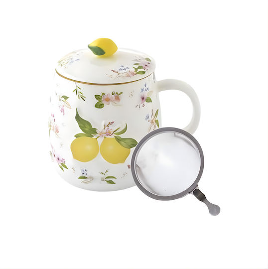 Marva Porzellan Tasse Gelbe 450ml