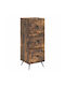 Wooden Storage Drawers with 3 Drawers L33xW34.5xH90cm